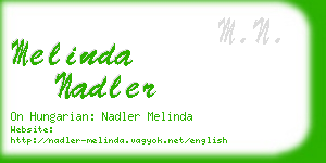 melinda nadler business card